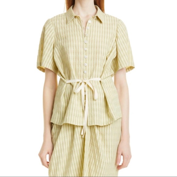 NWT Rebecca Taylor Tie Front Shirt - Picture 2 of 7